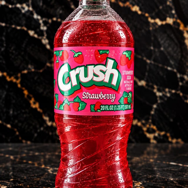 Strawberry Crush 20oz Bottle.