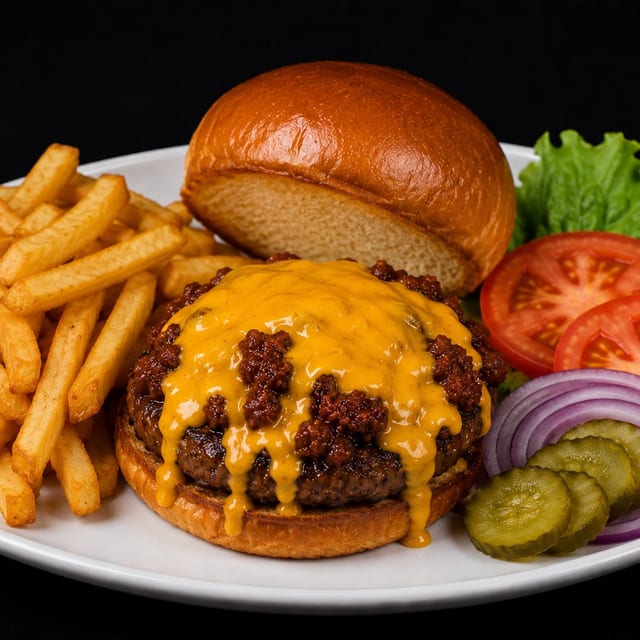 Chili Cheese Burger.
