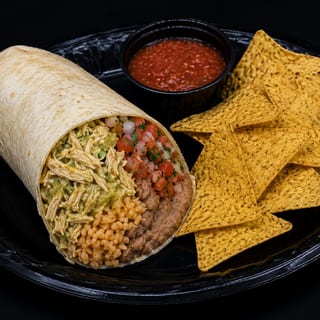 Shredded Chicken Burrito