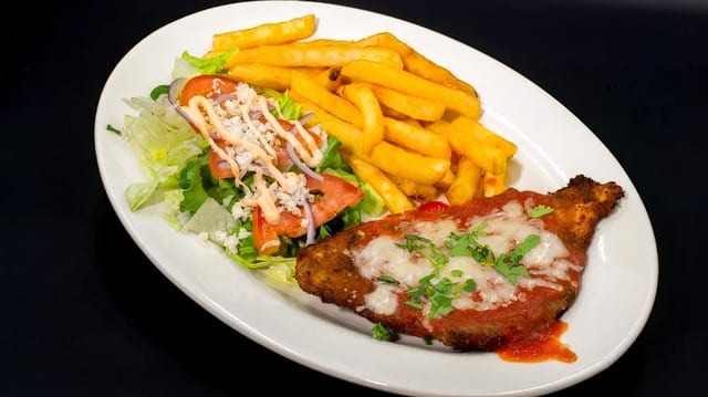 Chicken Milanesa Huichol Plate.