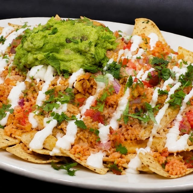 Loaded Veggie Nachos.