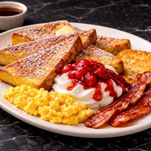 French Toast Breakfast Plate.