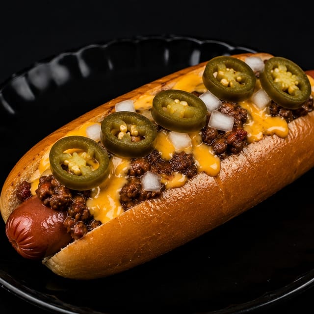 Chili Cheese Dog.