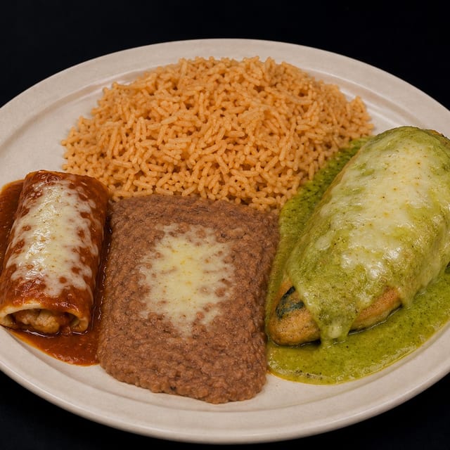 Chile Relleno and Enchilada Plate.