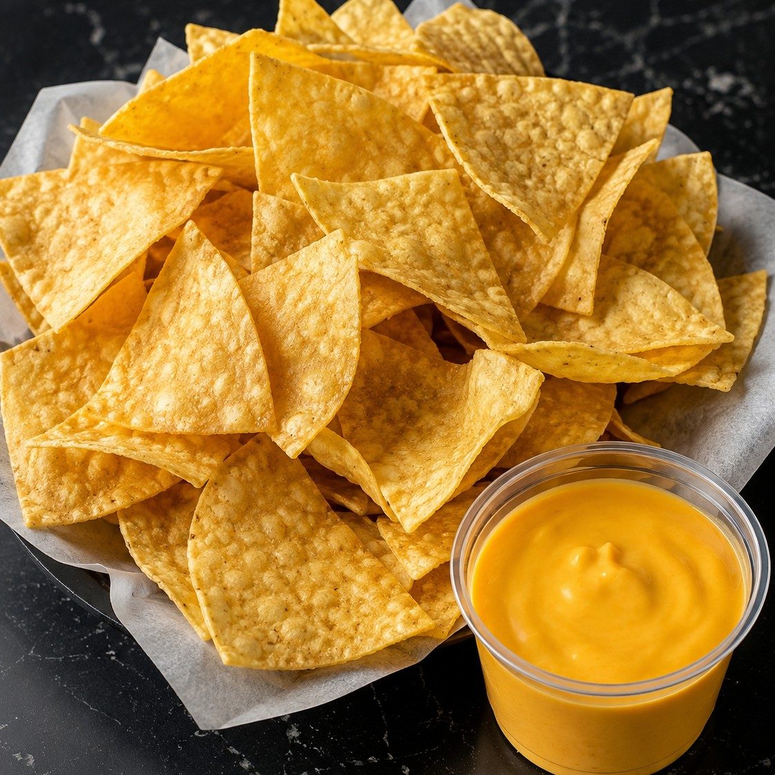 Chips and Beans.