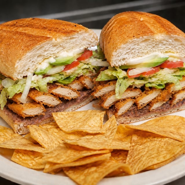 Chicken Milanesa Torta.