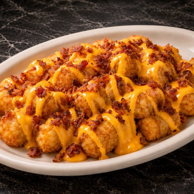 Cheese Tots w/Bacon.