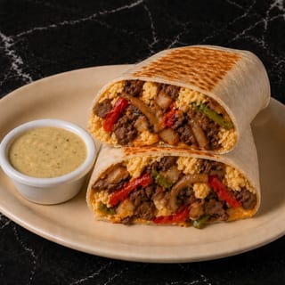 Philly Breakfast Burrito