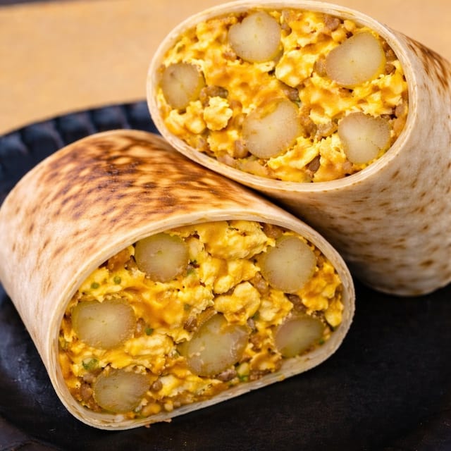 Basic Breakfast Burrito.