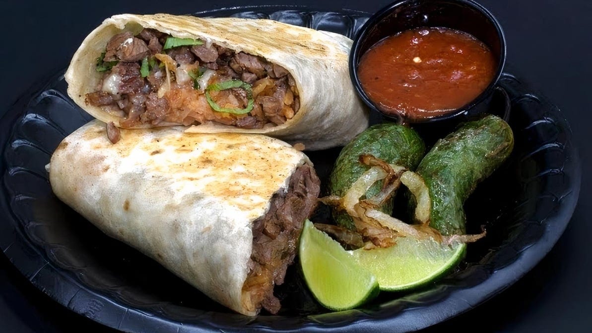 Carne Asada Burrito.