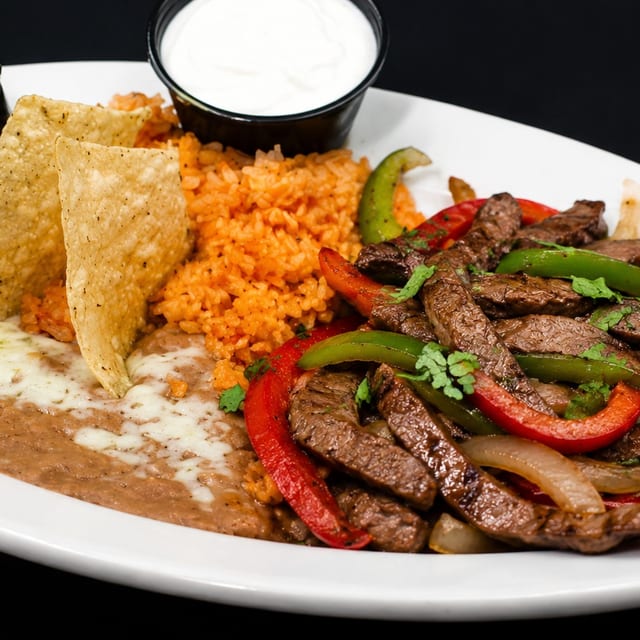 Steak Fajitas Plate.