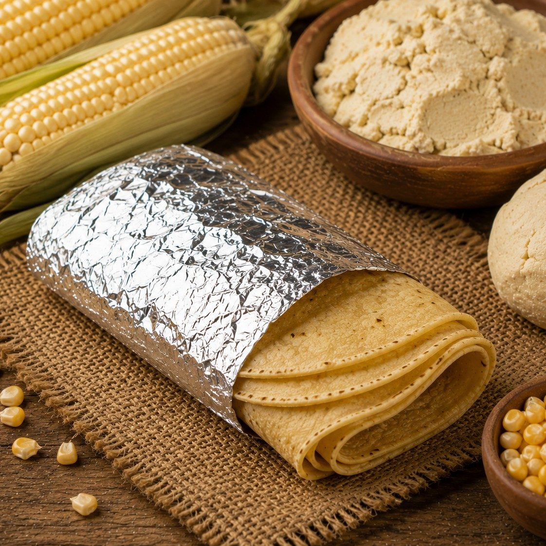 Side of Corn Tortillas.