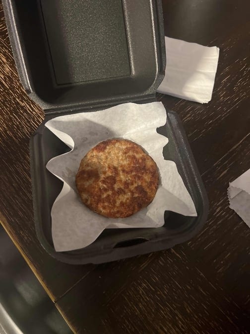 Side of Bacon or Sausage Breakfast.