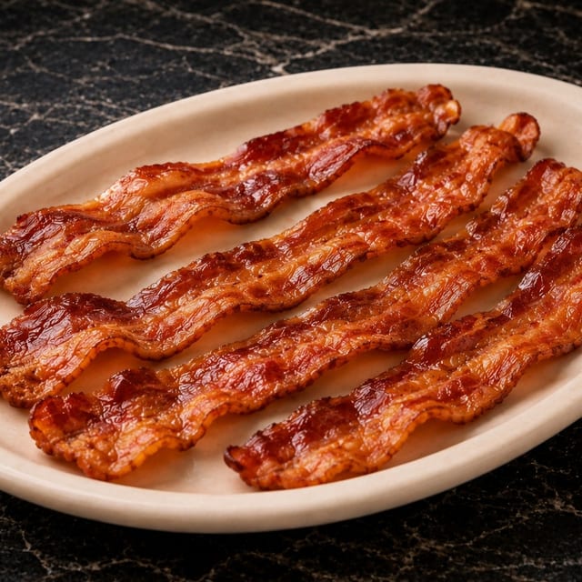 4 Bacon Strips.