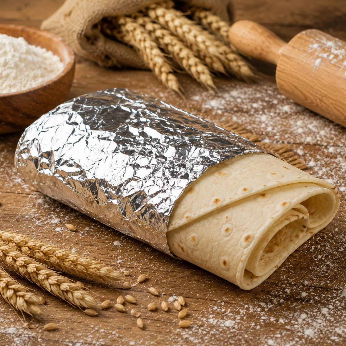 Side of Flour Tortillas.